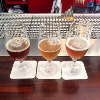 Vagabund Brauerei: von rechts, Double IPA 7,1%, Szesuan Saison 5,2%, Rainer`s Rye Saison 7,5%