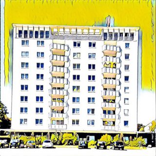 Neungeschossiges Wohngebäude