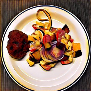 Lammbouletten mit buntem Salat