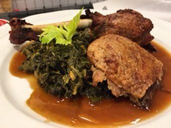 Gänsebrust, -keule, Grünkohl